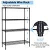 HONGGE 4-Tier Storage Shelves Wire Shelving Units 1000lbs Weight Capacity - 4 of 4