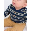 RuggedButts Baby Boys Knit Long Sleeve 2-Button Henley Bodysuit - 4 of 4