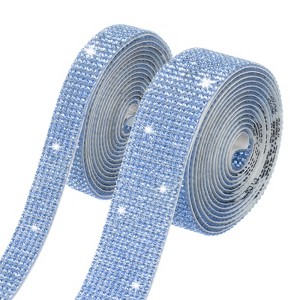 Unique Bargains Rhinestone Self-Adhesive DIY Crafts Crystal Ribbon 1 Pc - 1 of 4