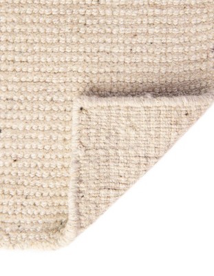 Vanilla Bean Hand-Knotted Wool Runner Rug, Easy Care