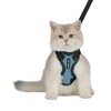 Step-in Lock Adjustable Cat Harness w. Cat Leash Combo Set with Neoprene Handle 5ft - Small, Medium and Large Breed Cats - 4 of 4