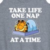 Women's - Garfield - Take Life One Nap Graphic Racerback Tank - 2 of 4