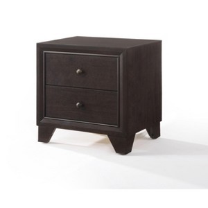 Vynxaria Madison Nightstand - 2 Drawers with Metal Glides, Solid Wood Frame, Large Storage, No Assembly Required - 1 of 4