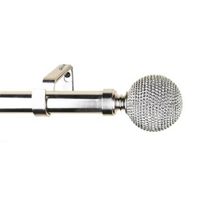 Urbanest 1-inch Diameter Giato Adjustable Single Drapery Curtain Rod - 1 of 4