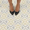 4'x5' Set of 20 Isosceles Peel & Stick Floor Tiles Off White - FloorPops: Vinyl Mosaic, Stain-Resistant, Textured - 4 of 4