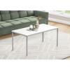 NicBex 40 Inch Rectangle Coffee Table,Modern Center Cocktail for Living Room,Dining Room,Bedroom,White - 2 of 4