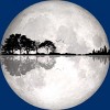 Men's Design By Humans Moonlight Nature Guitar II By Maryedenoa T-Shirt - 2 of 3