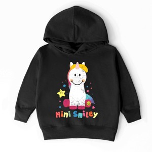 The Juniper Shop Mini Smiley Unicorn Distressed Toddler Hoodie - 1 of 4