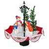 Northlight 2.5 FT Musical Lighted Snowing Snowman Family in Umbrella Base Christmas Decoration - 2 of 4