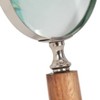 Sagebrook Home 4" Decorative Magnifying Glass - Contemporary Marble Brown and Gray Rustic Ornate Magnifying Glass Decor For Home or Office Table - 4 of 4