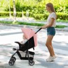 Safstar Foldable Lightweight Baby Stroller Kids Travel Pushchair 5-Point Safety System - 3 of 4