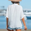 Women's Button-Front Cover Up Shirt - Cupshe - 2 of 4