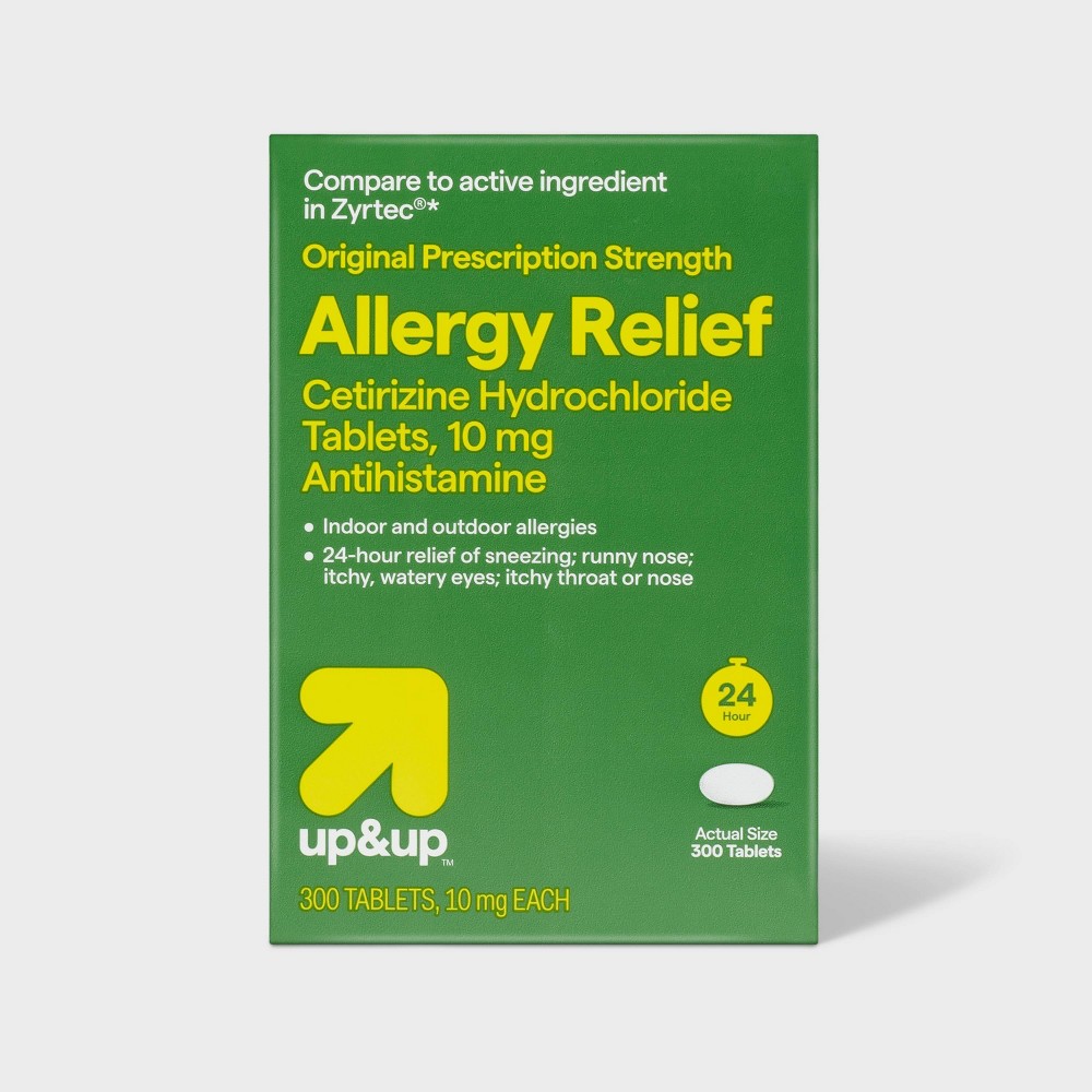 Cetirizine Hydrochloride Allergy Relief Tablets - 300ct - up&up™