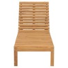 vidaXL Sun Lounger Teak Solid Teak Wood Standard Adjustable Armrests - 2 of 4