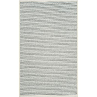 Hand-Knotted Silver & Grey Sisal 5' x 8' Area Rug