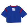 NFL New York Giants Women's Short Sleeve Fashion Crop Jersey - 3 of 3