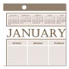 Large Print Recycled Monthly Wall Calendar, 20 x 26, Beige Sheets, 12-Month (Jan to Dec): 2026 - 3 of 4