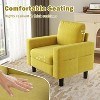 Kinsuite Single Sofa Chair - 33" Modern Accent Chairs with Arms & Cushionsm, Mustard - 3 of 4