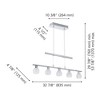 Eglo Lighting Hania 5 - Light Pendant in  Chrome - 2 of 3