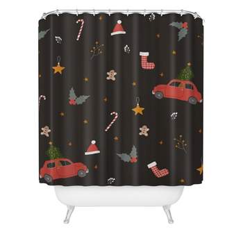 Hello Twiggs Ho Ho Ho Happy Holidays Shower Curtain - Deny Designs