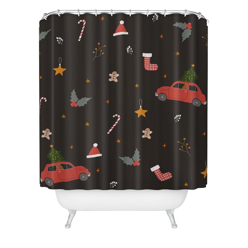 Hello Twiggs Ho Ho Ho Happy Holidays Shower Curtain - Deny Designs, 1 of 4