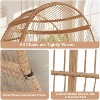 Acekool Oversized Egg Chair with 5 Cushions, Wicker Outdoor Lounger for Patio, Backyard, Balcony & Indoor Living Spaces - 3 of 4