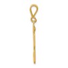 Black Bow Jewelry 14k Yellow Gold, Athletic Collection, Large Polished Number 33 Pendant - 2 of 4