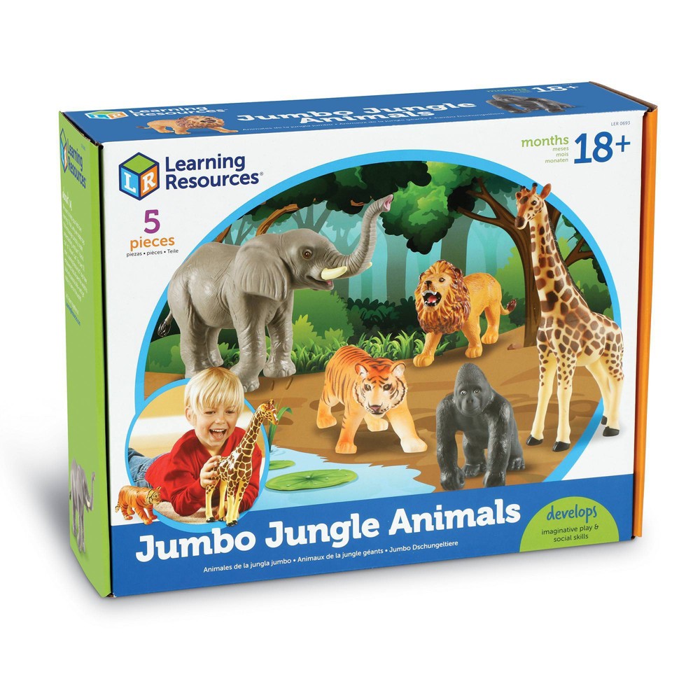 Photos - Action Figures / Transformers Learning Resources Jumbo Jungle Animals - 5pc 