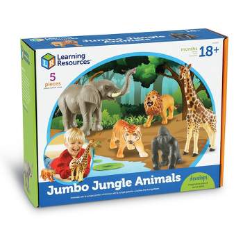 Learning Resources Jumbo Jungle Animals - 5pc