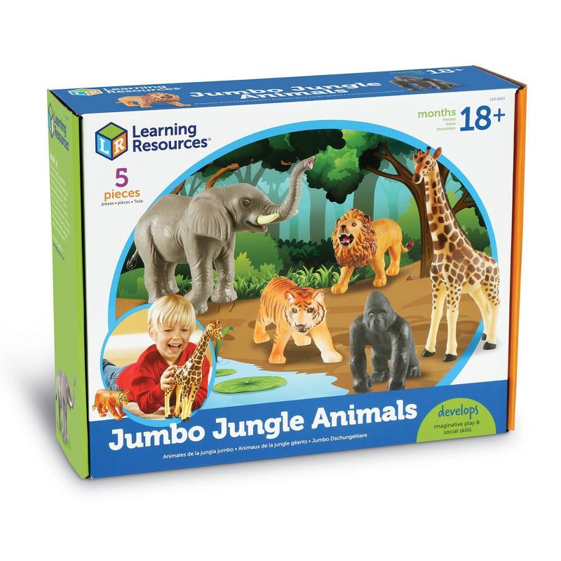 Learning Resources Jumbo Jungle Animals - 5pc, 1 of 8