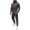 COOFANDY Tracksuit Mens with Zipper Pockets Full Zip Hoodie Sweatsuit 2 Pieces Running Jogging Sports Casual Sweat Suits - 2 of 4