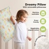 KeaBabies Jumbo Toddler Pillow with Pillowcase, 14X20 Soft Organic Toddler Pillows for Sleeping, Kids Travel Pillow - 4 of 4