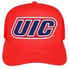Official University of Illinois Chicago Primary Logo Foam Snapback Trucker Hat - for Men and Women Red, Red, One Size - 2 of 4
