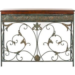 Cynthia Console Table - Brown - Safavieh - 1 of 4