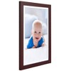 Americanflat 12x18 Poster Frame with Shatter-Resistant Glass - Use as 11x17 Frame with Mat or 12x18 Frame without Mat - Hudson Collection - Mahogany - 4 of 4