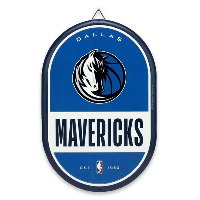 NBA Dallas Mavericks Embossed Metal Pill Wall Sign