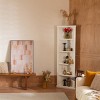 Corner Bookshelves Traditional with Adjustable Shelves and Space-Saving Design for Home Office 24in Wide - 3irtyhousy - 2 of 4