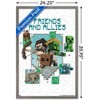 Trends International Minecraft: Legends - Friends and Allies Framed Wall Poster Prints - 3 of 4