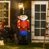 SEVOBAL Inflatable Holiday Decorations Christmas Inflatable Nutcracker Toy Soldier Xmas Blow Up Yard Decor, Red, 24"*12"*72" - 4 of 4
