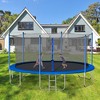 VisioGear Trampoline with Safety Enclosure Net, Trampoline with Heavy Duty Jumping Mat, Gray, 170"*170"*107" - 3 of 4
