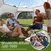 SUGIFT Waterproof Instant Camping Tent - 4 Person Easy Quick Setup Dome Family Tents for Camping, Beach tent - 3 of 4