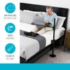 Able Life Universal Overbed Table, Adjustable Bedside Swivel Tray & Laptop Desk, Black - 4 of 4