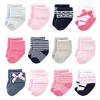 Luvable Friends Cotton Rich Baby Terry Socks 24-Pack, Pink Scroll - 2 of 3