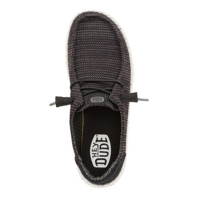 Обувь HEYDUDE Women Wendy Stretch Sox Wide , Black/White, 12 — фото 7