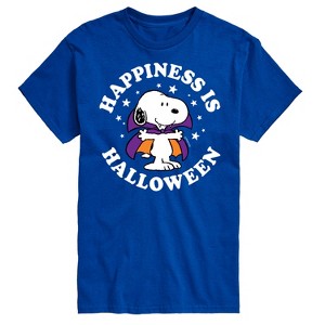 Men's - Peanuts - Happiness Is Halloween Short Sleeve Graphic T-Shirt - 1 of 4