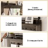 COZONY 5-in-1 Hall Tree with Shoe Storage, Adjustable Side Stand, Coat Rack & Dressing Table, Corner Design – for Hallway, Living Room, Mudroom - 4 of 4