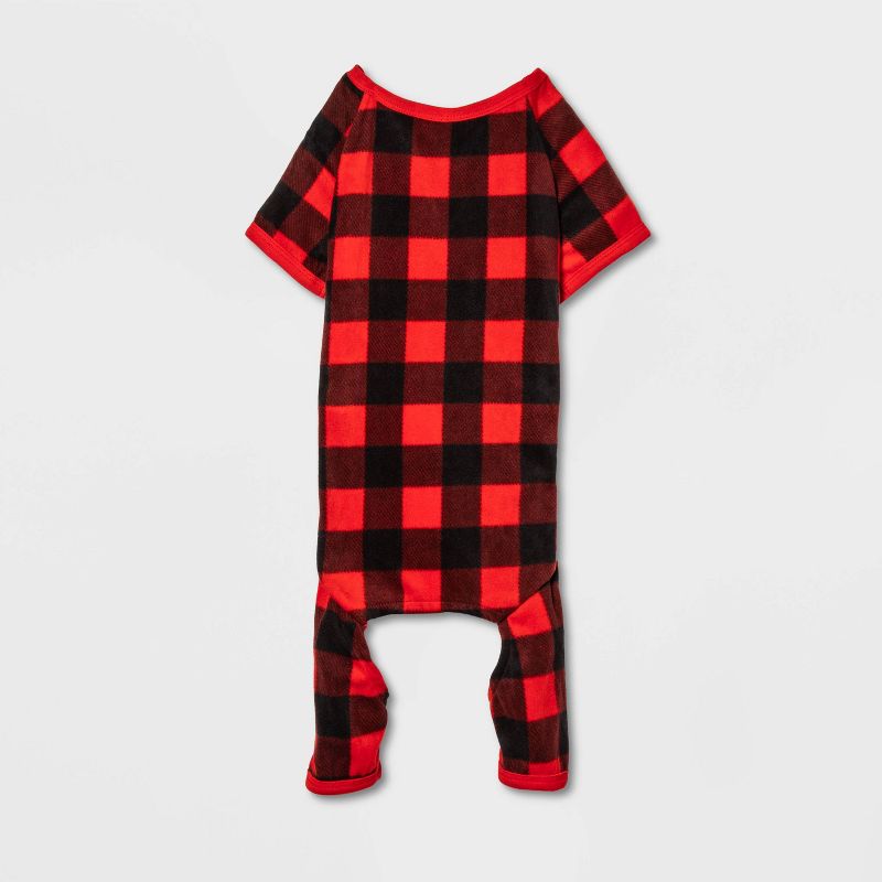 Buffalo Check Matching Family Dog Pajamas - Wondershop™ - Black/Red, 3 of 6
