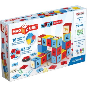 Geomag Magicube Word Building Set, Recycled, 79 Pieces - 1 of 4