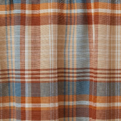 Amber Plaid Light-Filtering Rod Pocket Valance