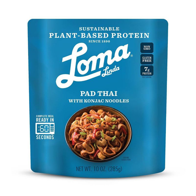 Loma Linda Gluten Free Vegan Plant-Based Protein Pad Thai - 10oz, 1 of 2